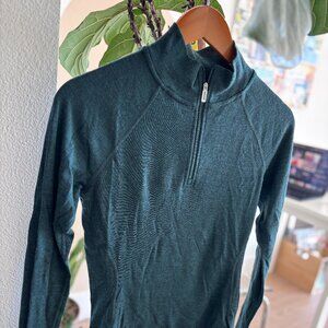 NWOT Smartwool Women's Classic Thermal Merino Base Layer 1/4 Zip